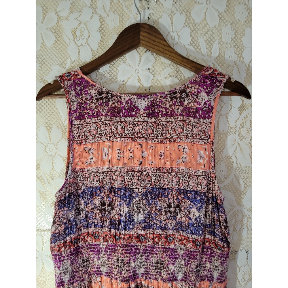 Bila Asymmetrical Dress with Pink and Purple Patterns - Picture 4 of 6